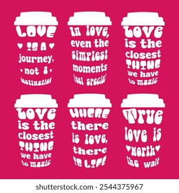 Collection of inscriptions Happy Valentine's Day design. Heart, lettering design for poster, banner, greeting, love, friendship, t-shirt design. Red background.