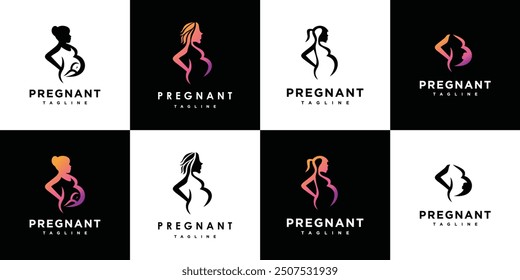 Collection of Inspiration for Pregnant Woman Logo Designs	