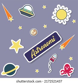 a collection of interesting space objects used as a background

