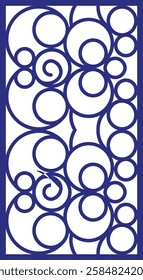 A collection of intricate CNC panel designs featuring elegant geometric patterns. Each panel showcases a unique decorative motif, including circular, hexagonal, woven, and abstract designs. These lase