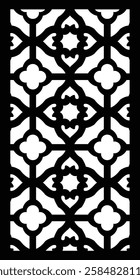 A collection of intricate CNC panel designs featuring elegant geometric patterns. Each panel showcases a unique decorative motif, including circular, hexagonal, woven, and abstract designs. These lase