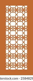 A collection of intricate CNC panel designs featuring elegant geometric patterns. Each panel showcases a unique decorative motif, including circular, hexagonal, woven, and abstract designs. These lase