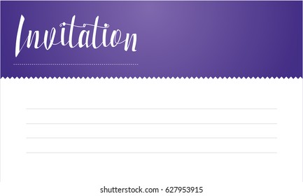 Collection of invitation card style