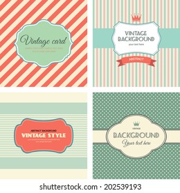 collection of invitations card, vintage labels. vector illustration.