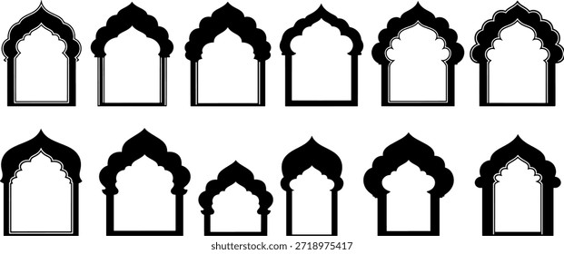 Sammlung von Designs für den Islamischen Bogen