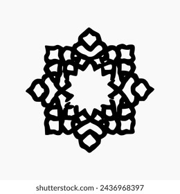 Colección de Colecciones Geométricas Islámicas. Mandalas abstractas. Elementos decorativos étnicos. motivos islámicos, árabes, indios y otomanos