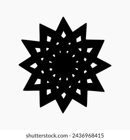 Collection of Islamic Geometric collections. Abstract mandalas. Ethnic decorative elements. Islamic, Arabic, Indian, and Ottoman motifs