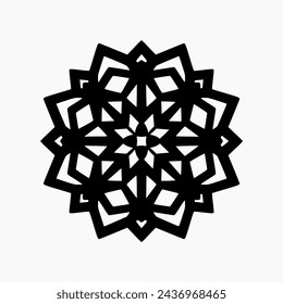 Collection of Islamic Geometric collections. Abstract mandalas. Ethnic decorative elements. Islamic, Arabic, Indian, and Ottoman motifs