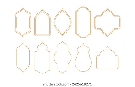 Collection of Islamic Gold Frame Lines
