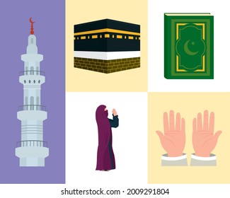 Sammlung islamischer Pilgersymbole