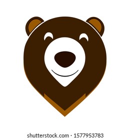 Collection isolated funny teddy bear different emotion.