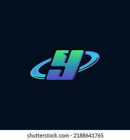collection of isolated monogram designs with modern letters and space.