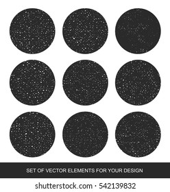 Collection isolated textures, brushes, graphics, design element. Handmade. composition of the stars, sky, galaxy. Abstract background. Modernistic Art.