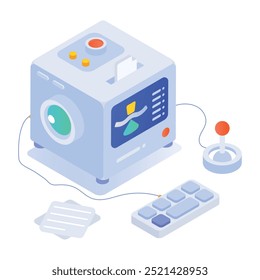 Coleção de Ícones de Tecnologia de Estilo Isométrico

