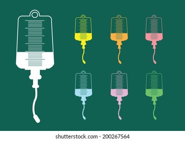 Collection Of Iv Bag Icon 