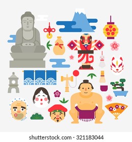 Collection Of Japan Icons