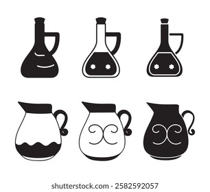 Collection of Jug and Bottle Icons