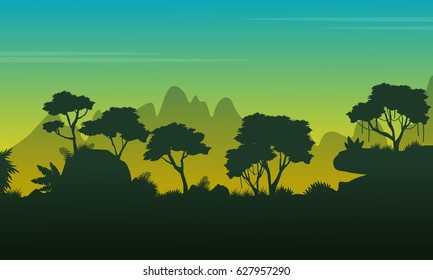 Collection jungle forest beauty scenery