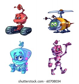 collection of kid robots