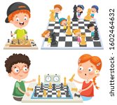 Collection Of Kids Playing Chess