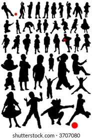 collection of kids vector