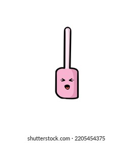 a collection of kitchen restaurant utensils with soft colors in a cute style