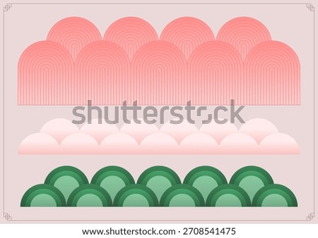 Collection of Korean traditional patterns.