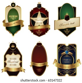 collection of labels