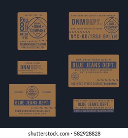 Jeans Label Art, Icons, and Graphics for Free