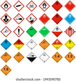 Collection Labels Globally Harmonized System Classification Stock ...