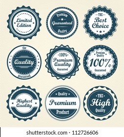 Collection of labels. Vector