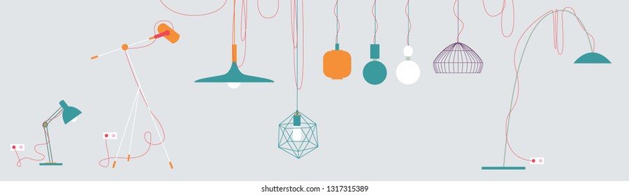 Collection with lamps