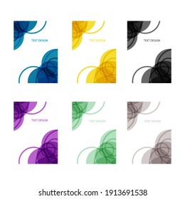 Collection of layout name card mockups design templates.