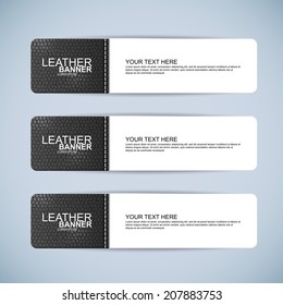 Collection leather banners
