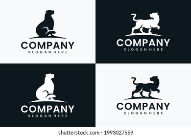 collection of leopard template , logo design inspiration