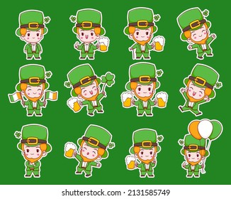 Collection of Leprechaun for Saint Patricks design