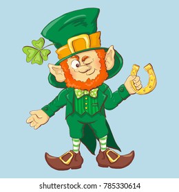 Collection of Leprechaun for Saint Patricks design.