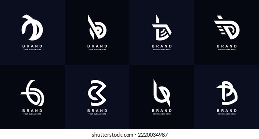Collection letter B or BB monogram logo design