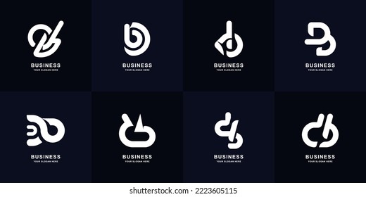 Collection letter DB or BD monogram logo design