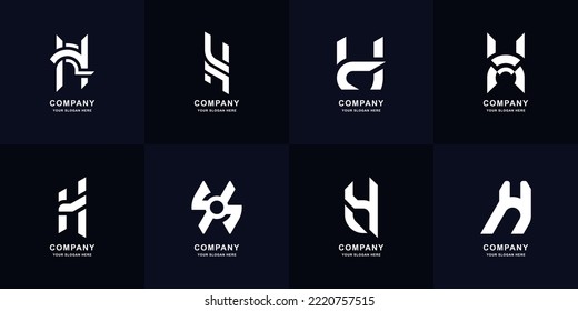 Collection Letter H Monogram Logo Design