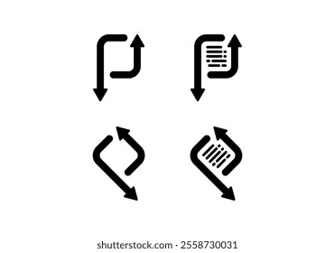 Collection of Letter P Arrow Logo Design Vectors