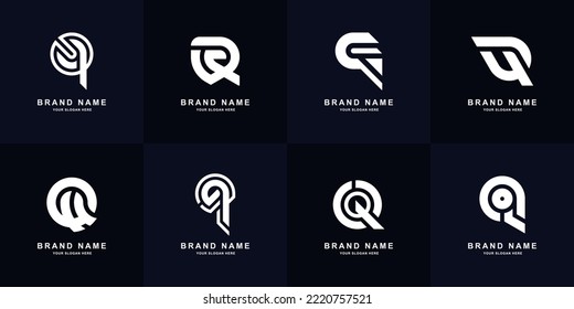 Collection letter Q monogram logo design