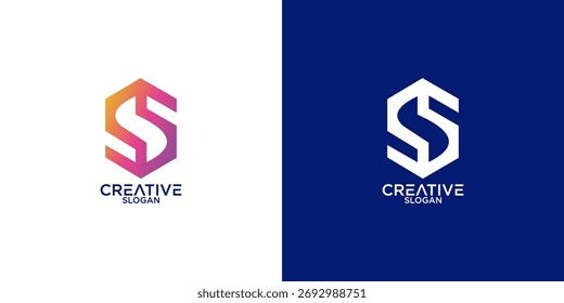 collection of letter s abstract monogram logo design vector	