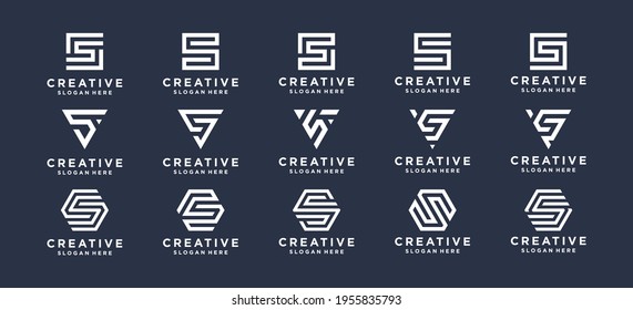 collection letter S logo design for personal brand, corporate, company.