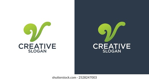 Briefsammlung / abstrakte Logo-Design-Vektorvorlagen