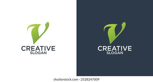 collection of letter v abstract logo design vector templates