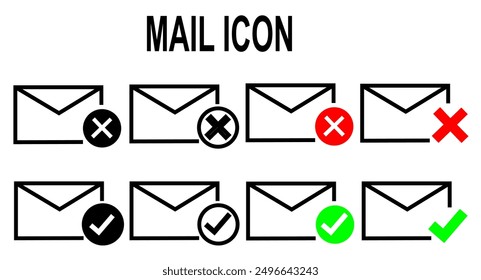Collection of letterheads. Flat vector illustration, on white background