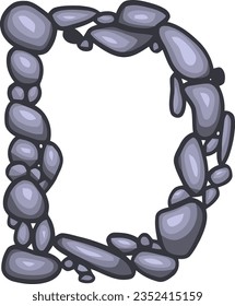a collection of letters with the theme of natural rocks