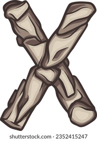 a collection of letters with the theme of natural rocks