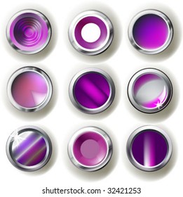 collection of lilac buttons